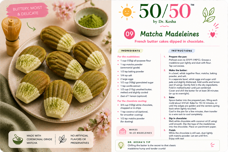 Matcha Madeleines