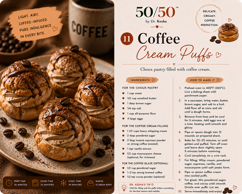 Coffee Cream Puffs