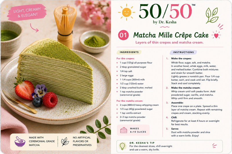 Matcha Crepe Cake