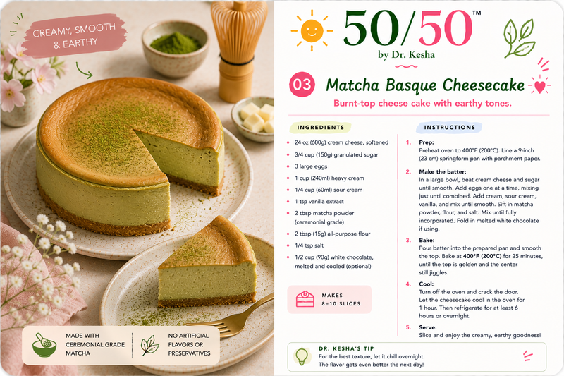 Matcha Basque Cheesecake