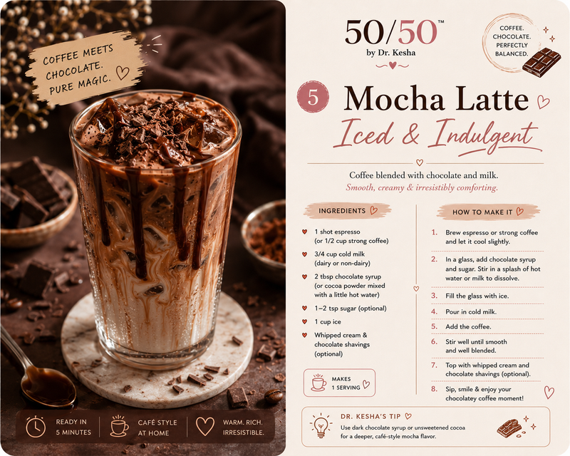 Mocha Latte — Iced & Indulgent