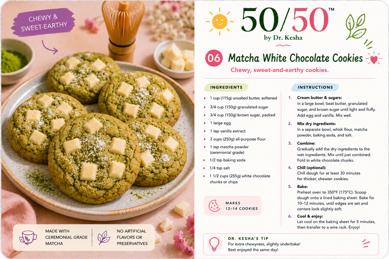 Matcha White Chocolate Cookies