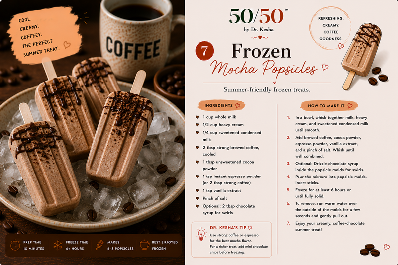 Frozen Mocha Popsicles