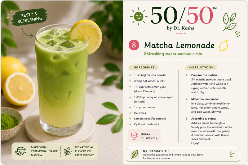 Matcha Lemonade: Zesty & Refreshing Sweet-and-Sour Matcha Mix