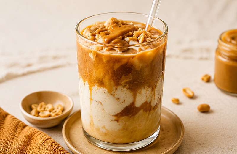 Iced Vanilla Mushroom Latte
